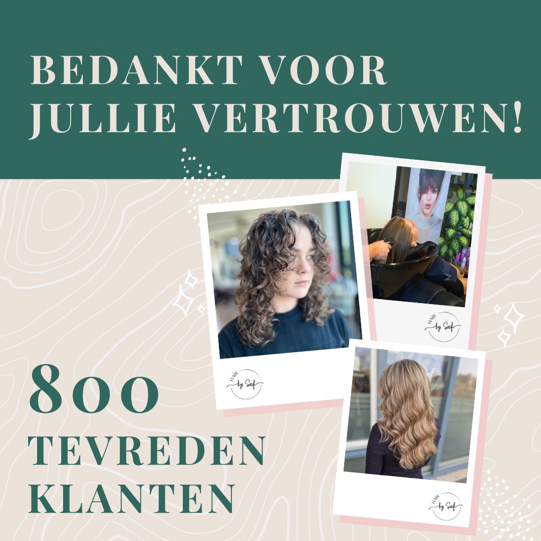 Al meer dan 800 tevreden klanten!