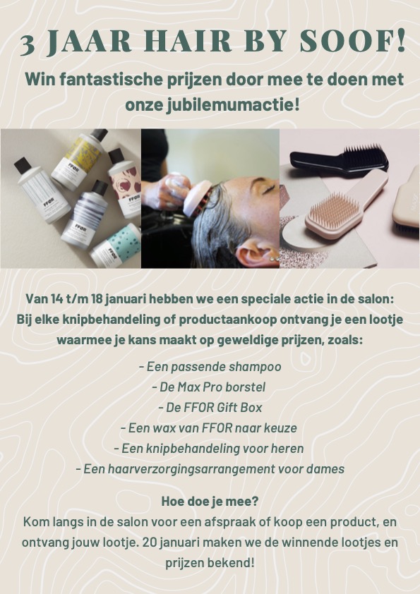 3 JAAR HAIR BY SOOF!