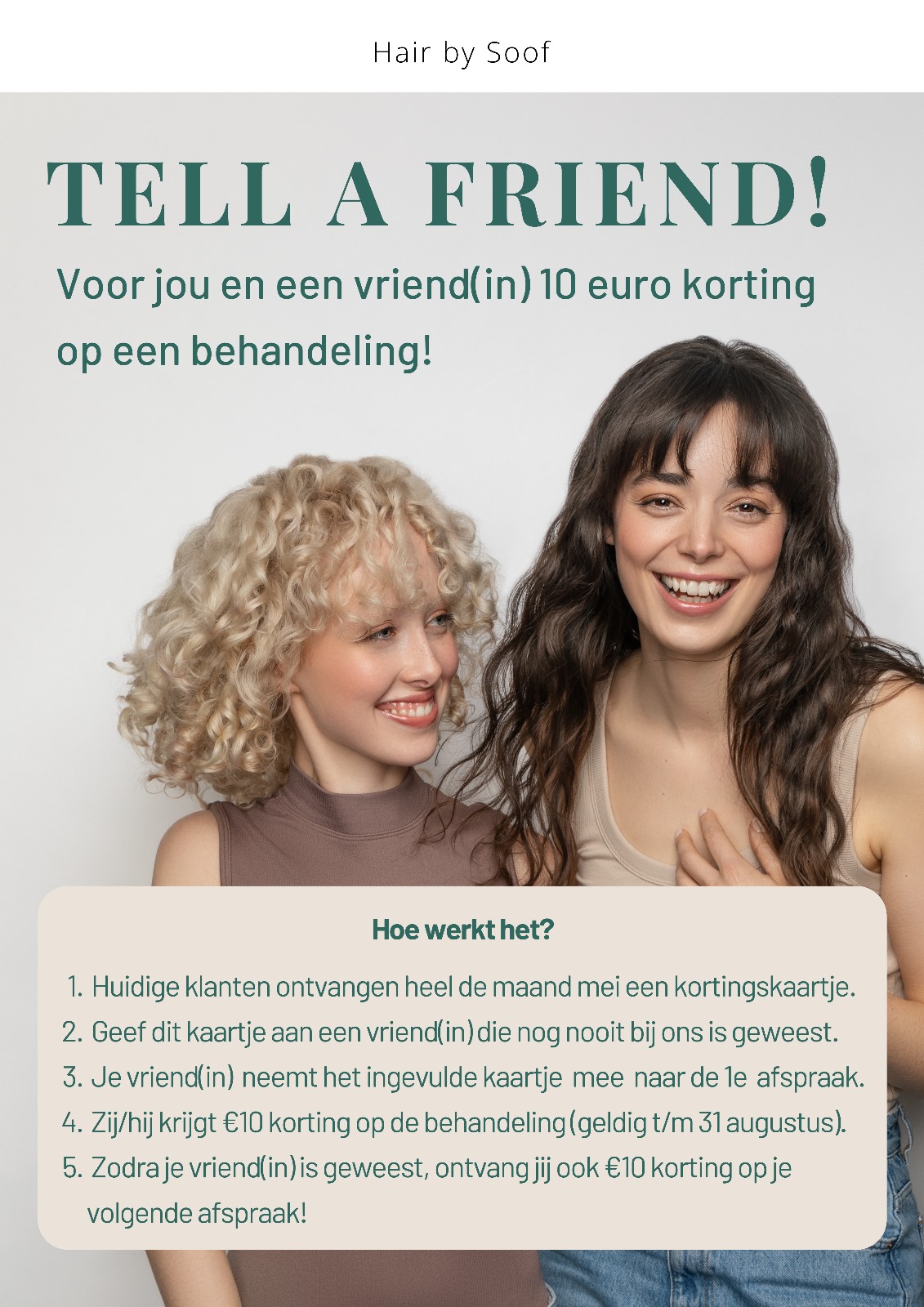 Tell a Friend – Korting voor jou én je vriend(in)!