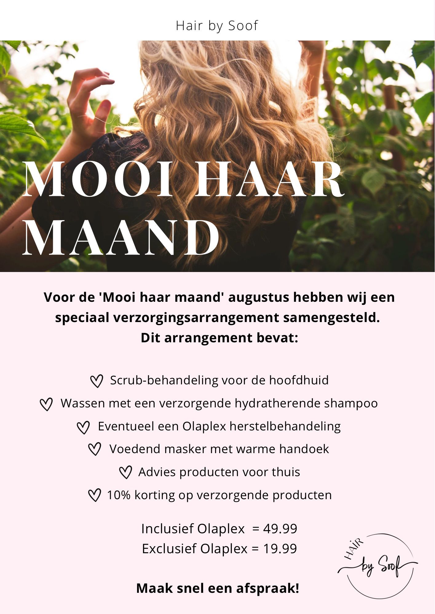 Mooi haar maand augustus 2024