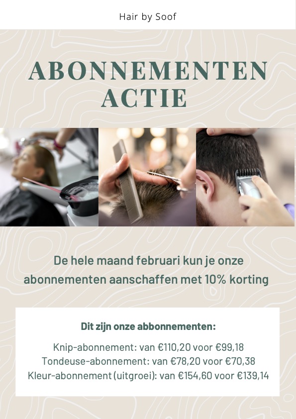 ABONNEMENTEN ACTIE!