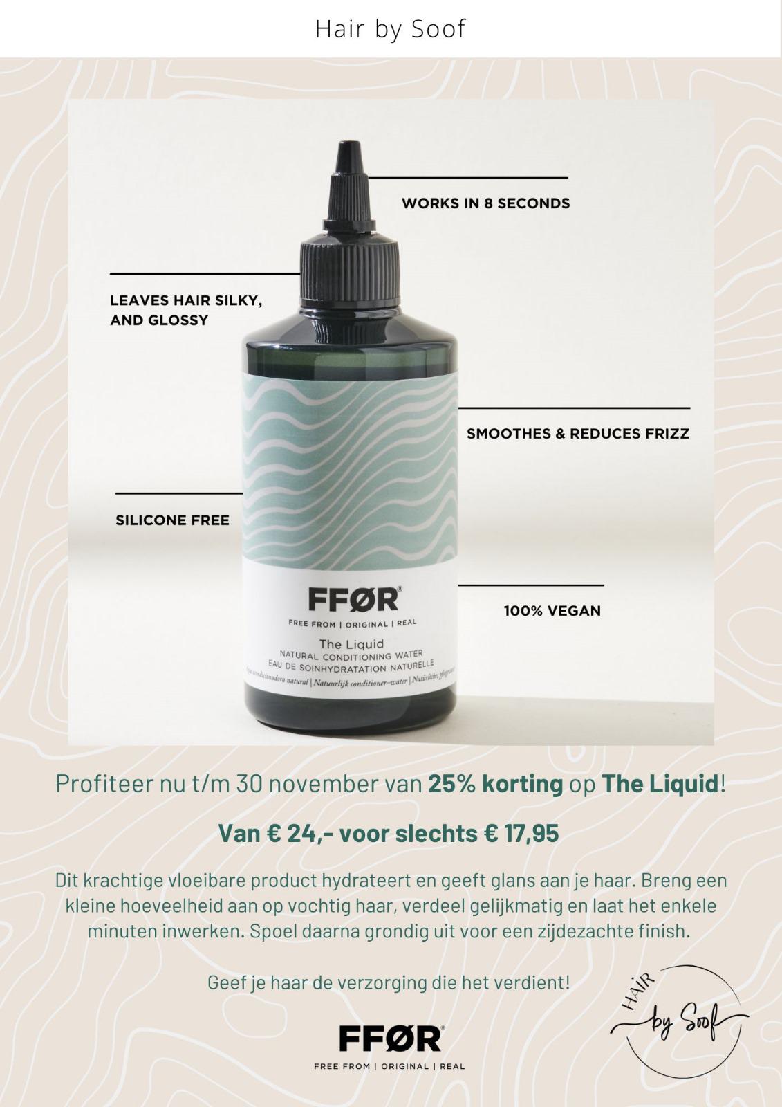 Profiteer nu t/m 30 november van 25% korting op The Liquid!